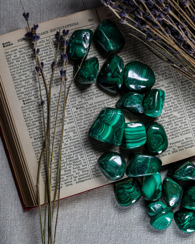 Malachite Tumbled Gemstone