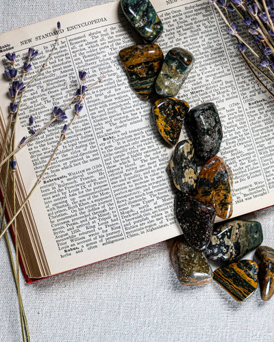 Ocean Jasper (Sea) Tumbled Gemstone