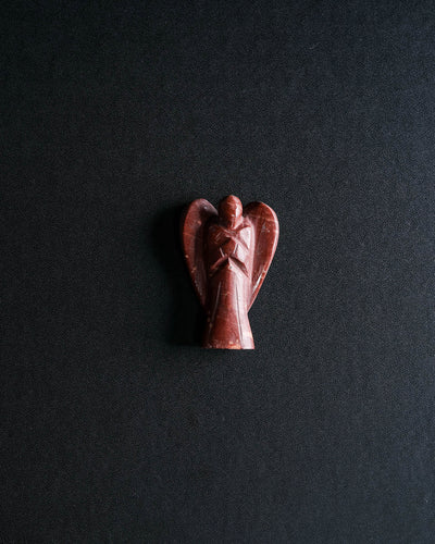 Red Jasper Carved Angel