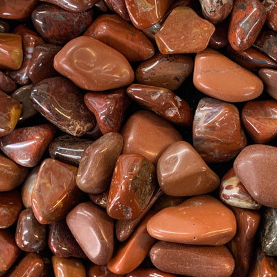 Red Striped Jasper Tumbled Gemstone