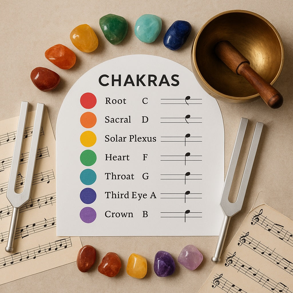 The 7 Chakras and Their Corresponding Music Notes and Frequencies ...