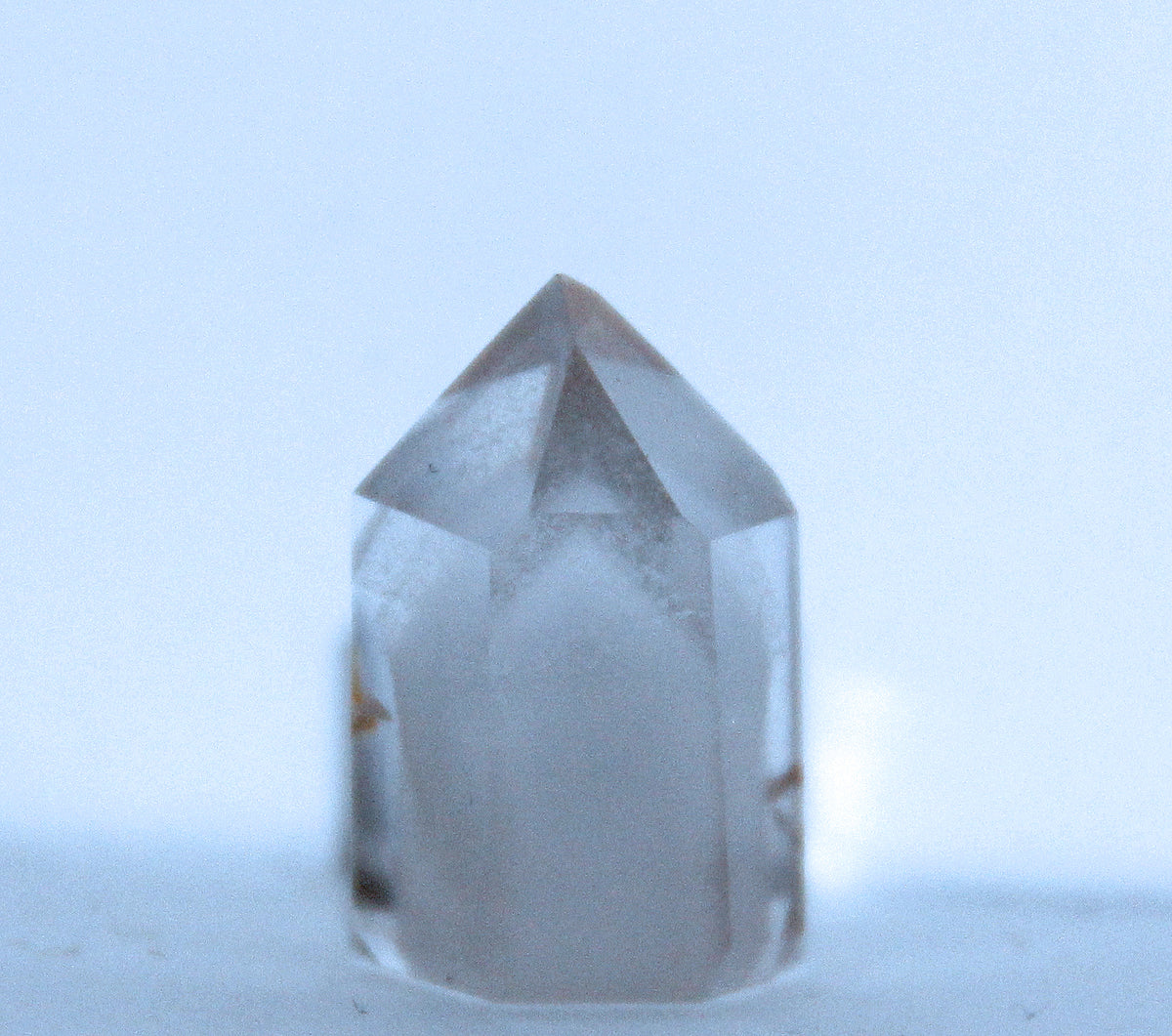 Phantom Quartz crystal with ghostly inner growth layers visible