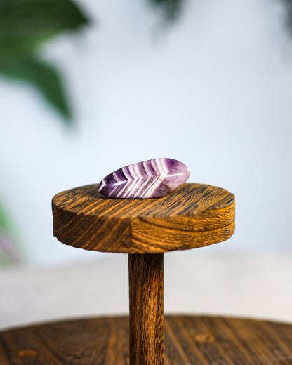 Amethyst Banded A Tumbled Gemstone
