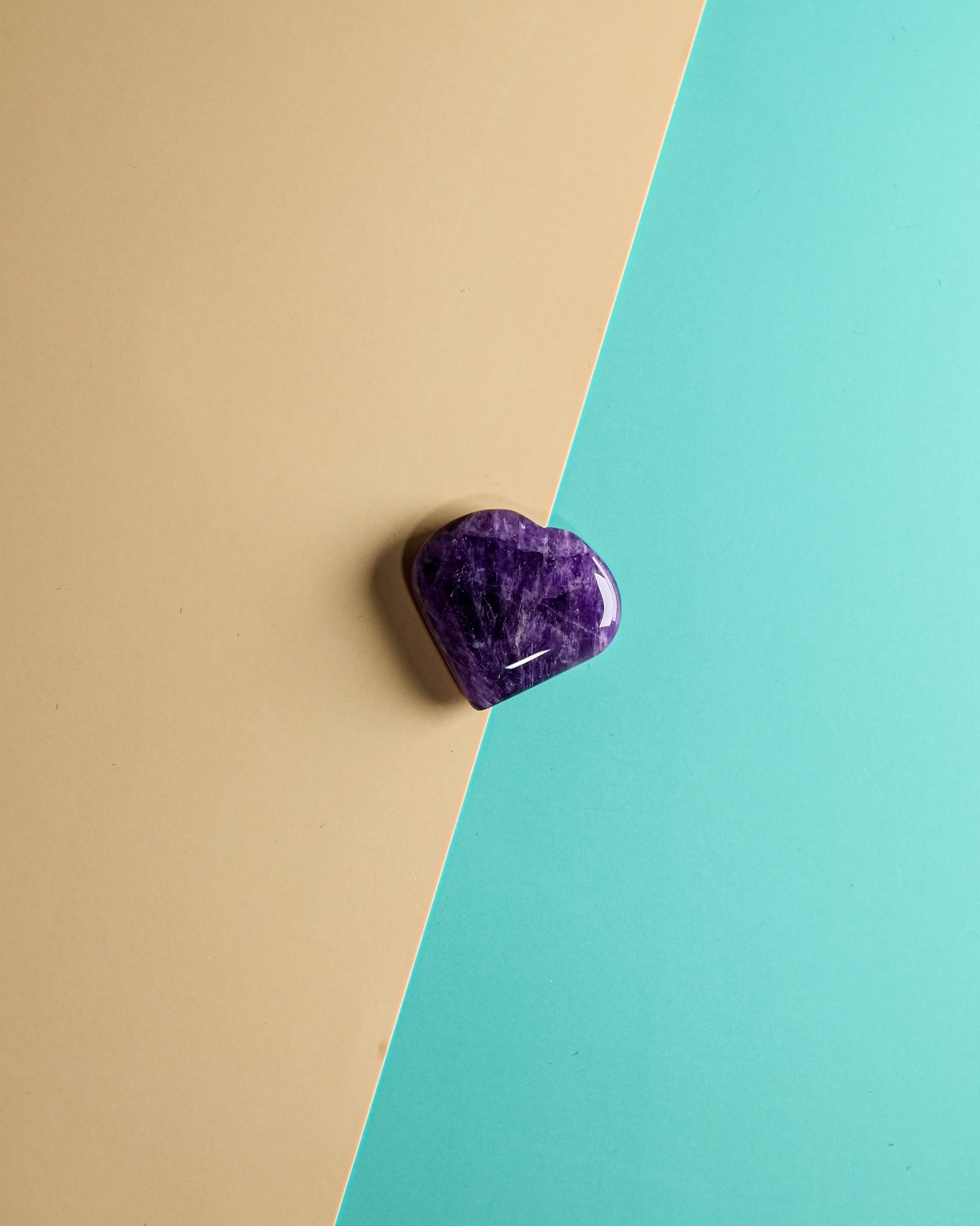 Amethyst Puffy Heart