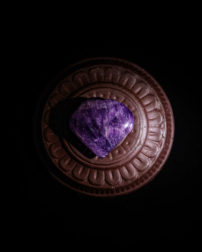 Amethyst Puffy Heart