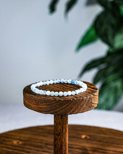 Aquamarine Beaded Bracelet