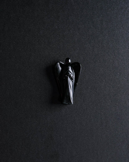 Black Obsidian Carved Angel – Sage Spirits