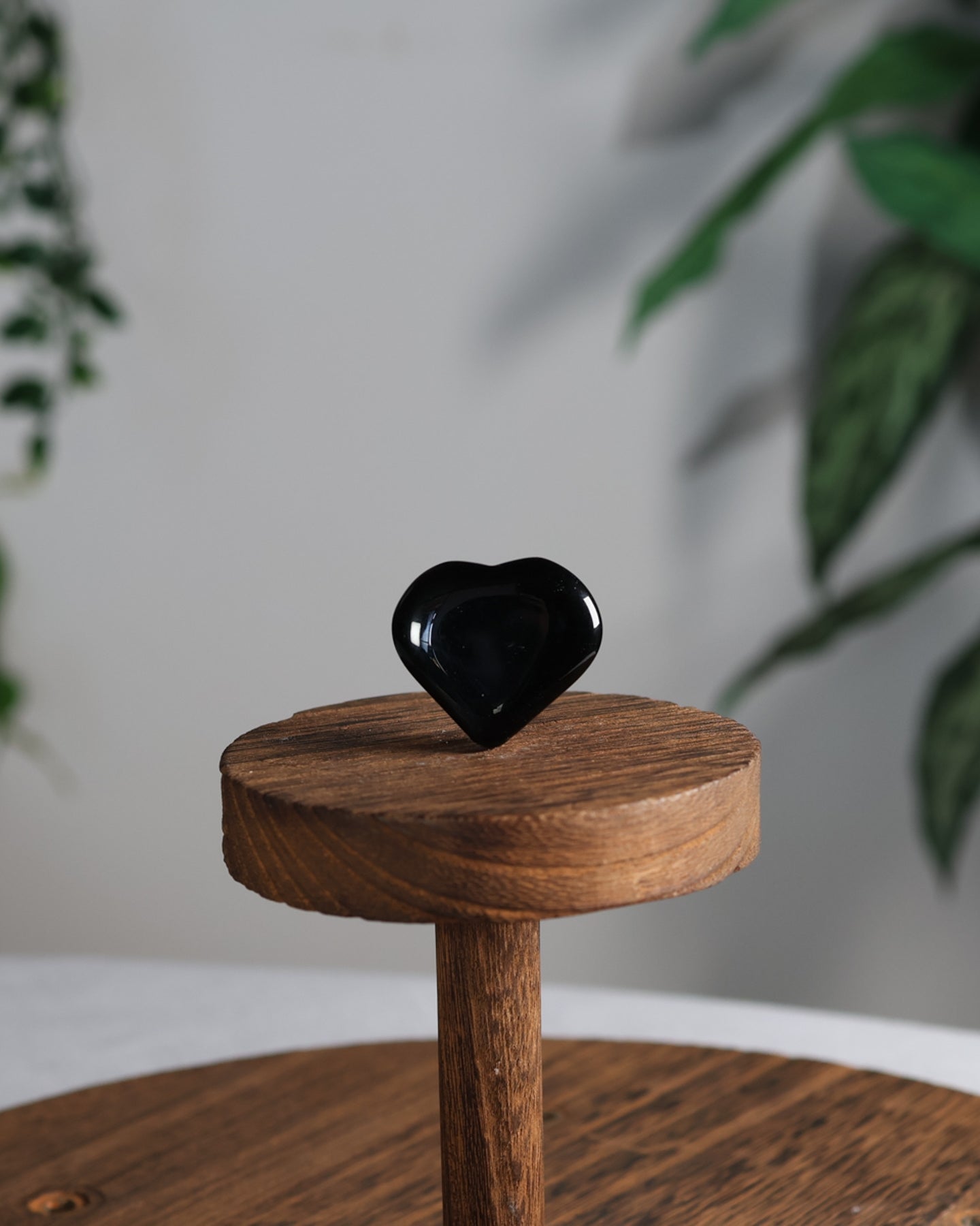 Black Obsidian Puffy Heart