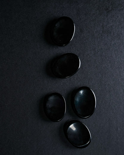 Black Obsidian Worry Stone – Sage Spirits