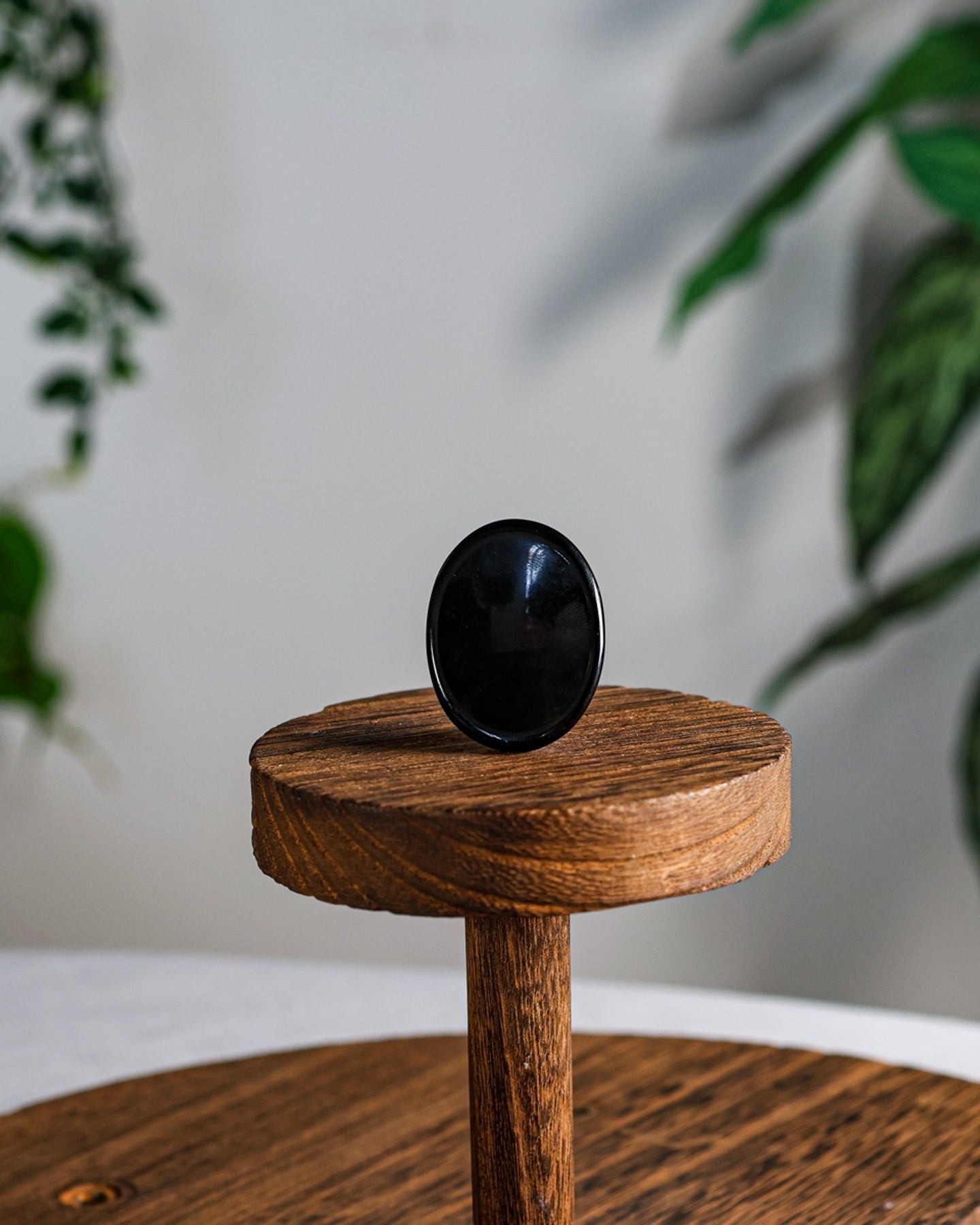 Black Obsidian Worry Stone