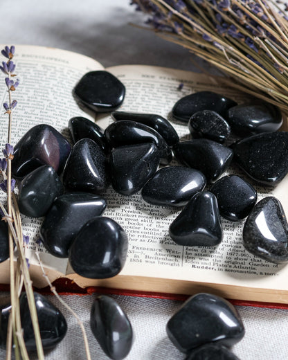Black Obsidian Tumbled Gemstone