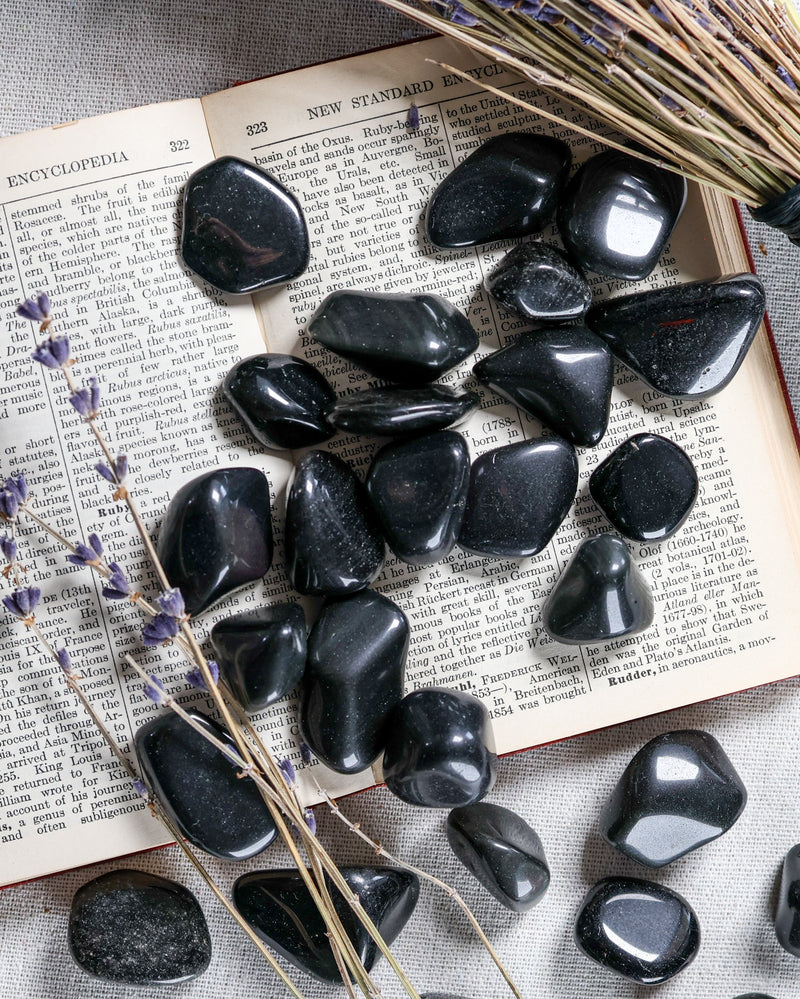 Black Obsidian Tumbled Gemstone