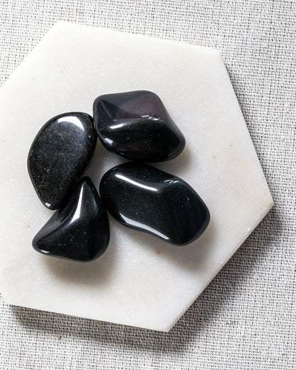 Black Obsidian Tumbled Gemstone