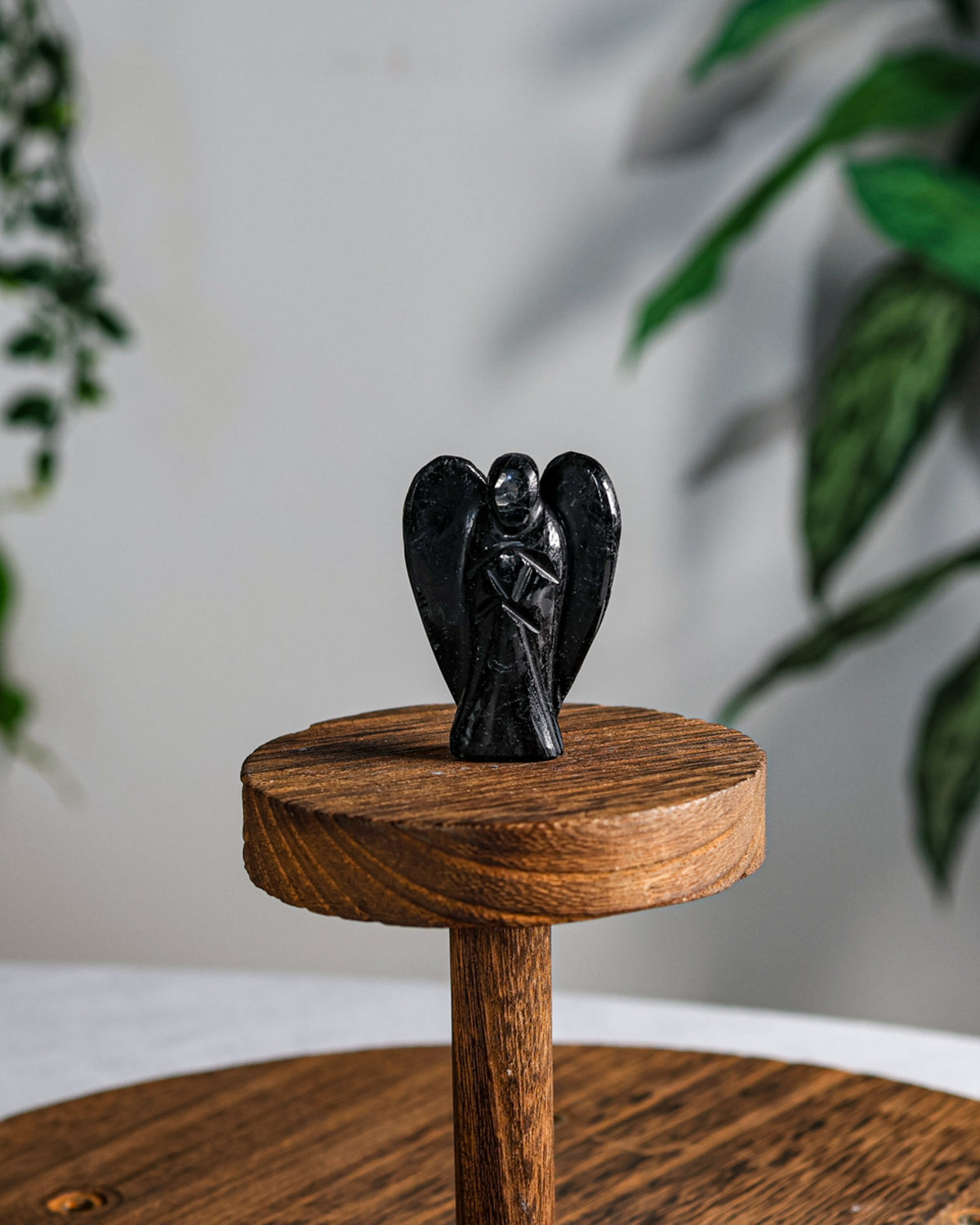 Black Tourmaline Carved Angel – Sage Spirits