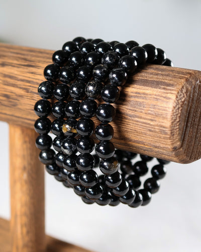 Black Tourmaline Beaded Bracelet