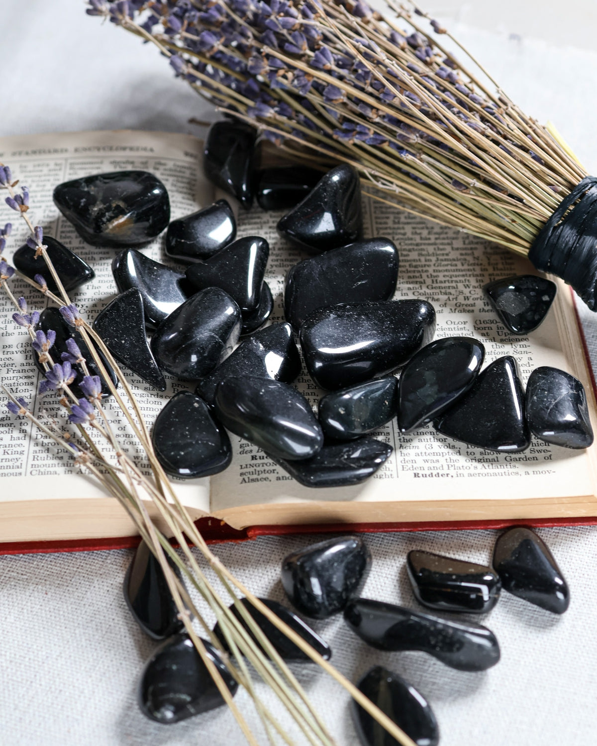 Black Tourmaline Tumbled Gemstone