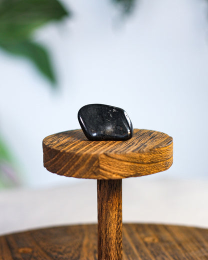 Black Tourmaline Tumbled Gemstone