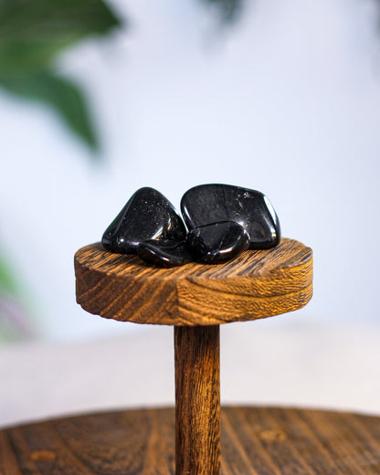 Black Tourmaline Tumbled Gemstone