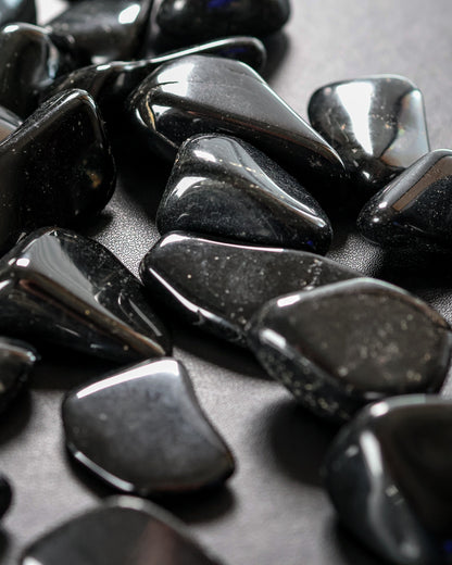 Black Tourmaline Tumbled Gemstone