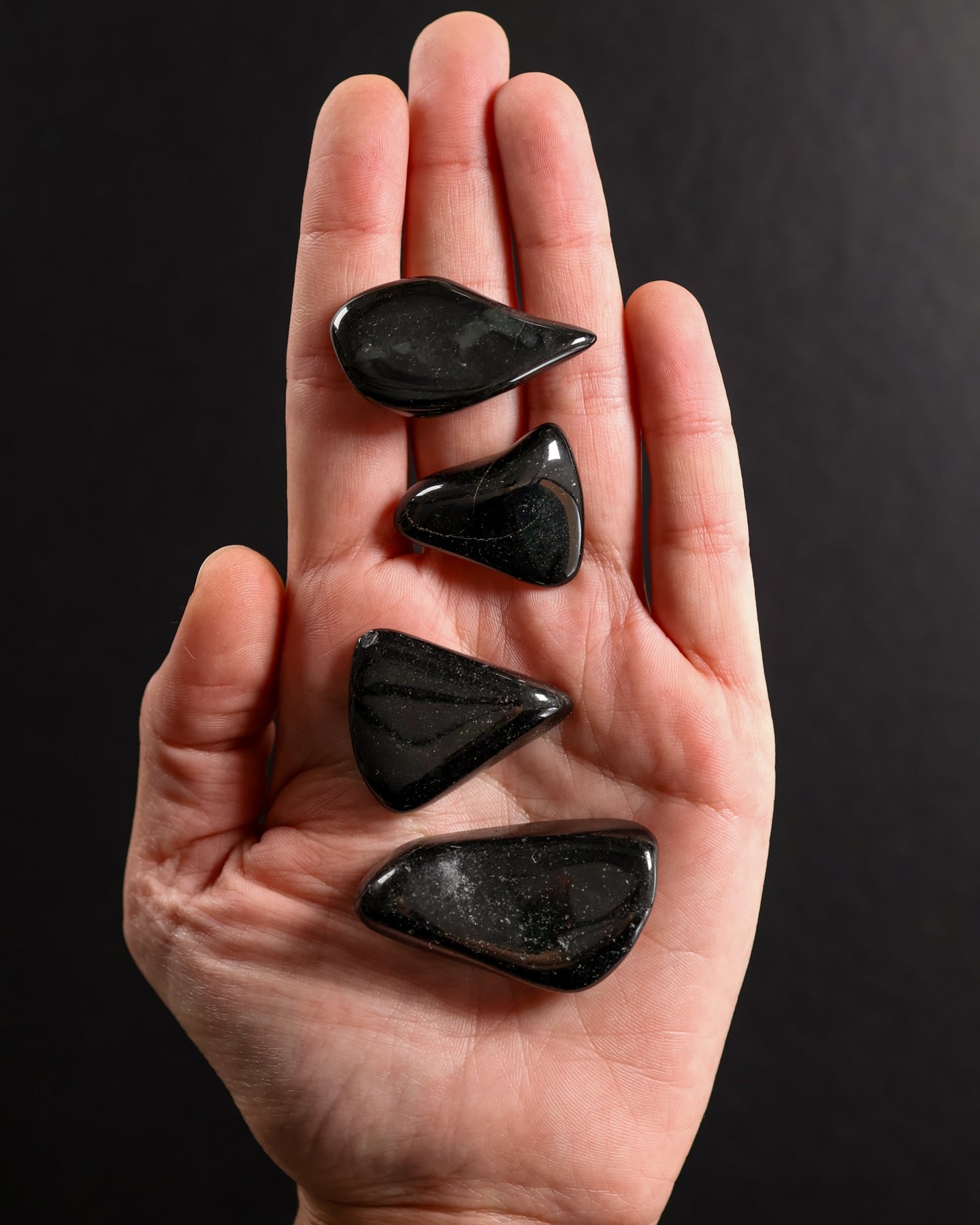 Black Tourmaline Tumbled Gemstone