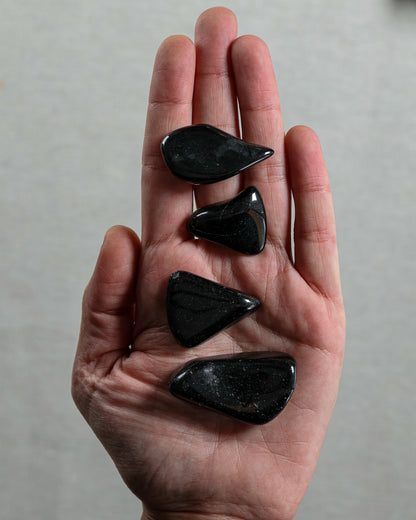 Black Tourmaline Tumbled Gemstone