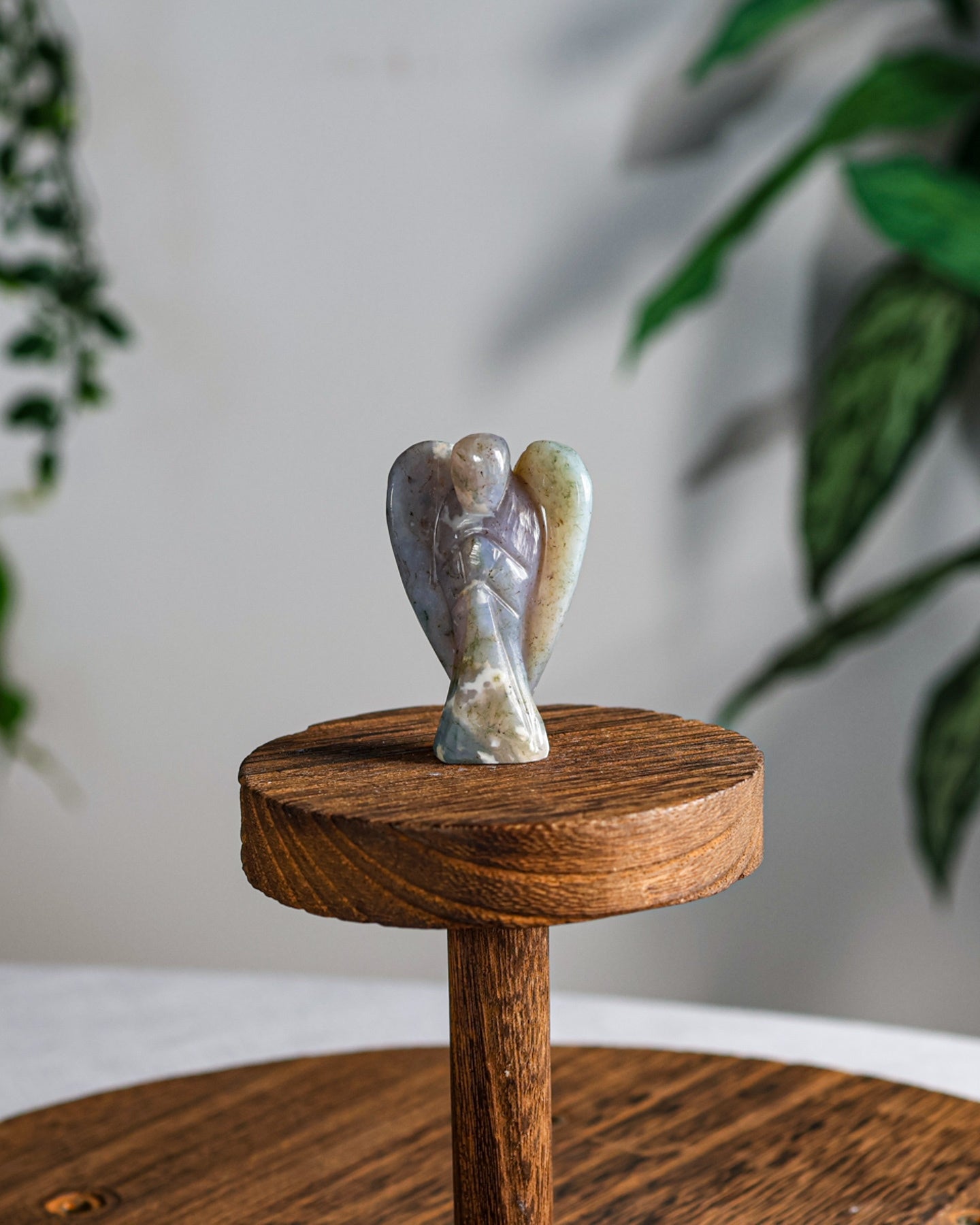 Blood Stone Carved Angel
