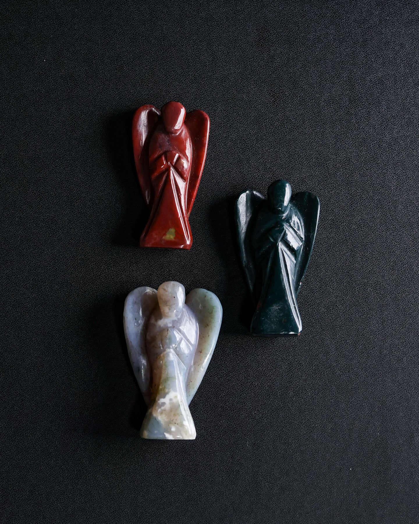 Blood Stone Carved Angel
