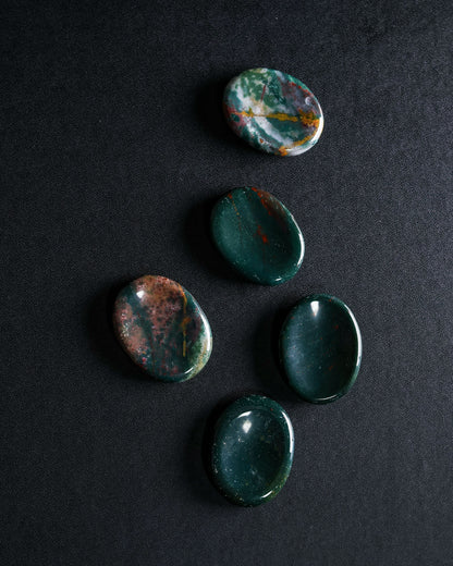 Blood Stone Worry Stone – Sage Spirits