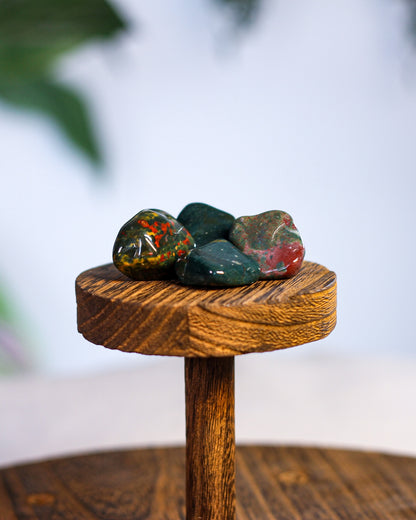 Blood Stone (Heliotrope) Tumbled Gemstone