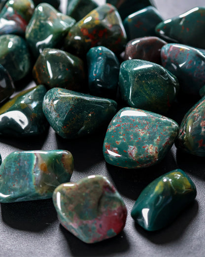 Blood Stone (Heliotrope) Tumbled Gemstone
