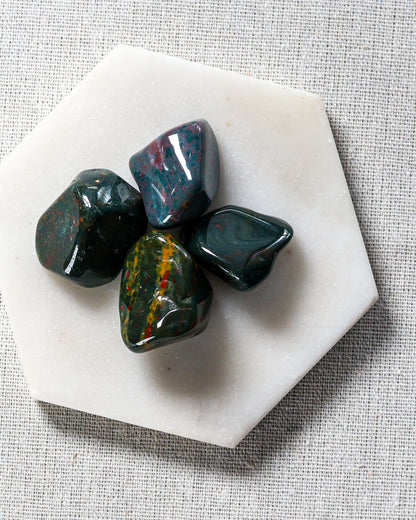 Blood Stone (Heliotrope) Tumbled Gemstone