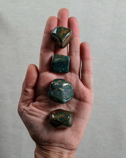 Blood Stone (Heliotrope) Tumbled Gemstone