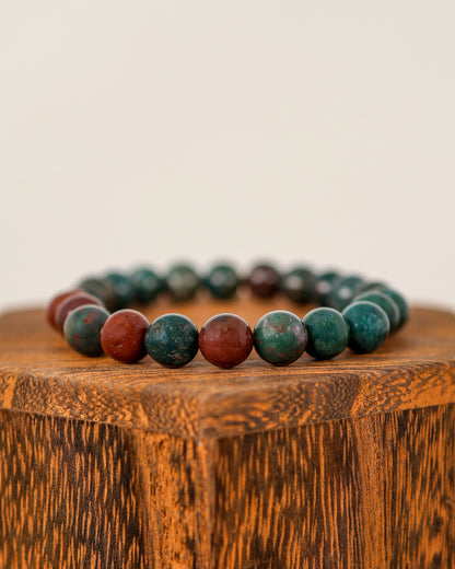 Bloodstone (Heliotrope) Bracelet