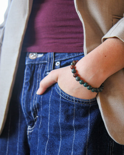 Bloodstone (Heliotrope) Bracelet