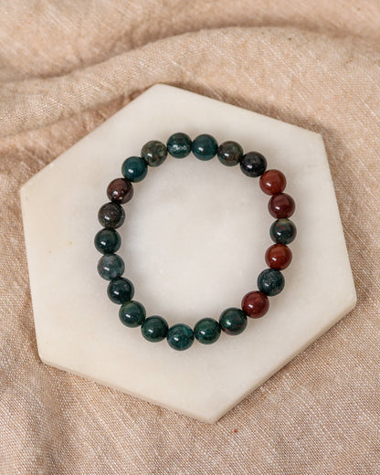 Bloodstone (Heliotrope) Bracelet