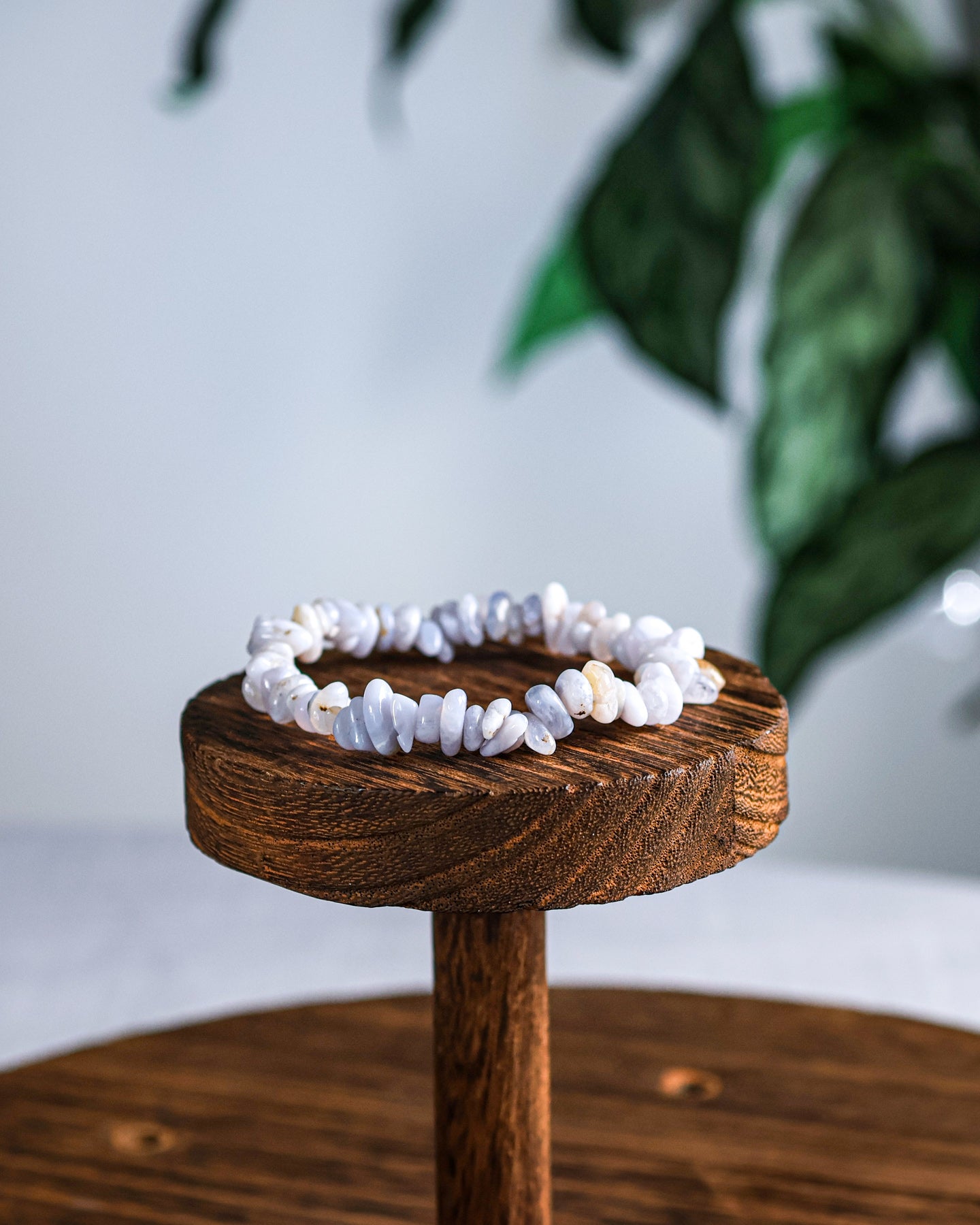 Blue Lace Agate Chip Bracelet