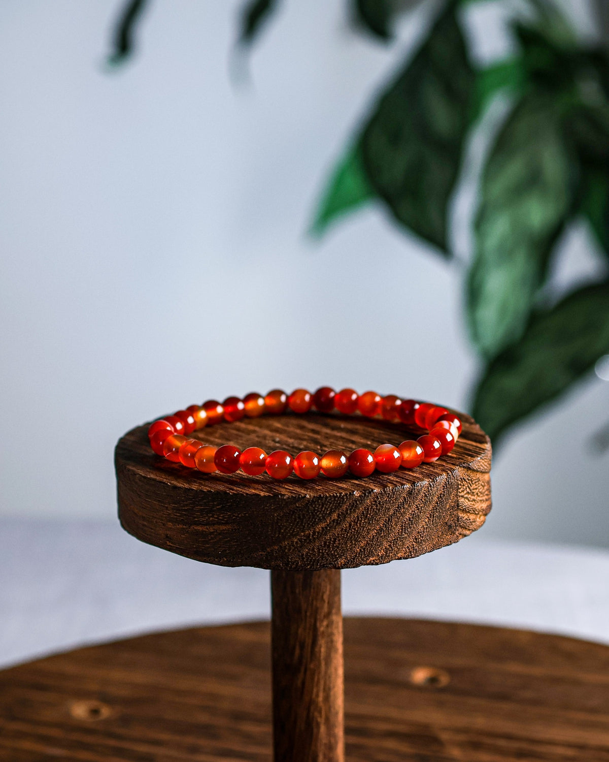 Carnelian Beaded Bracelet