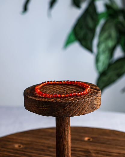 Carnelian Beaded Bracelet