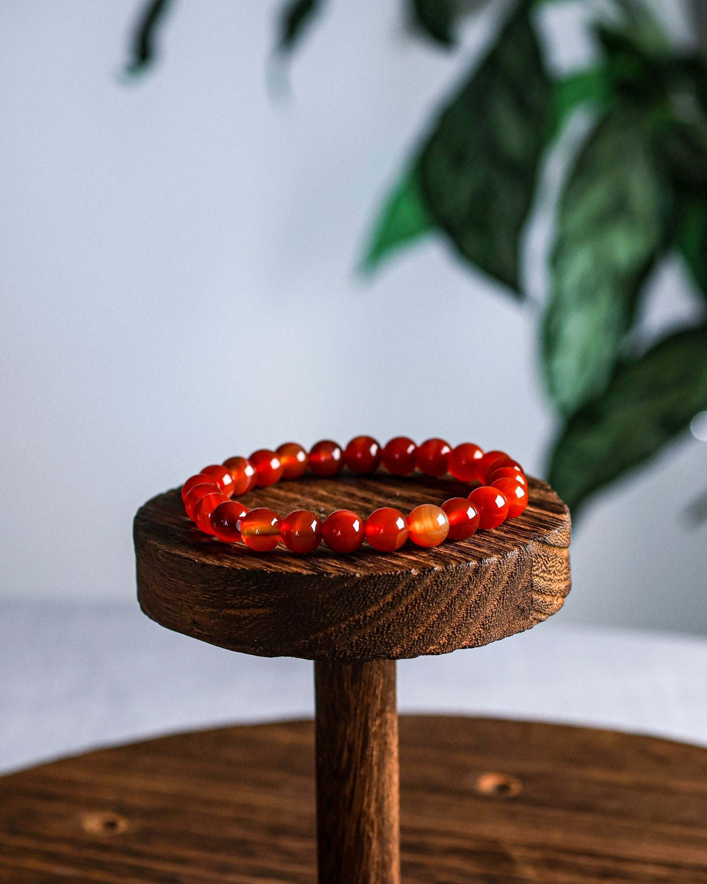 Carnelian Beaded Bracelet