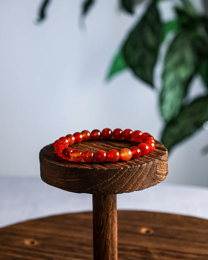 Carnelian Beaded Bracelet