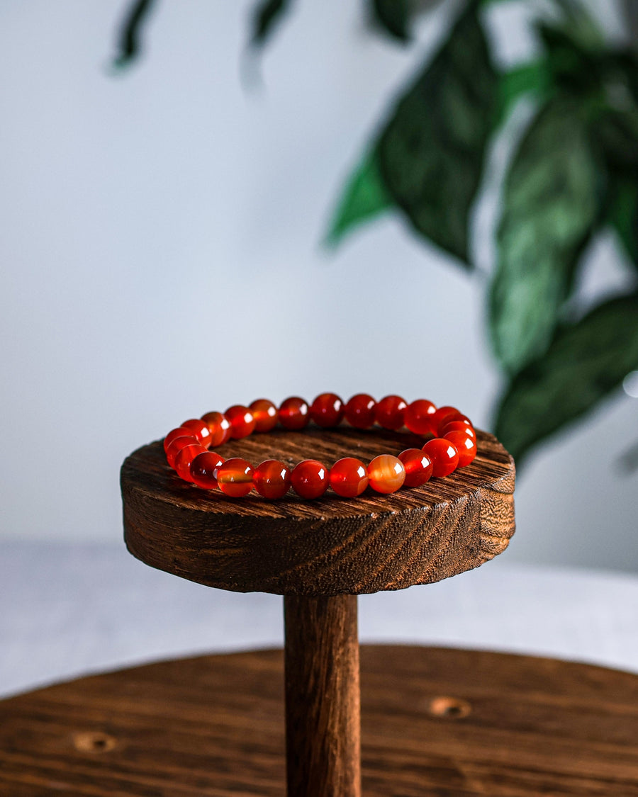 Carnelian Beaded Bracelet