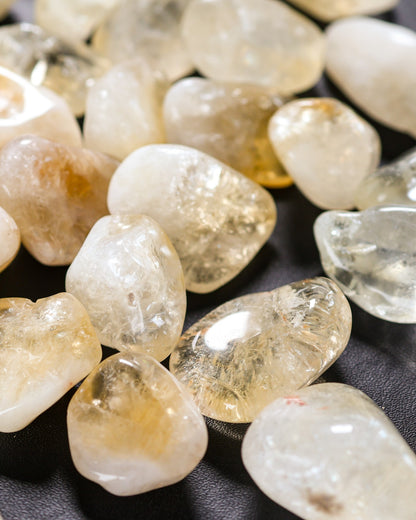 Citrine A Tumbled Gemstone