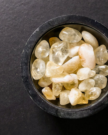 Citrine A Tumbled Gemstone