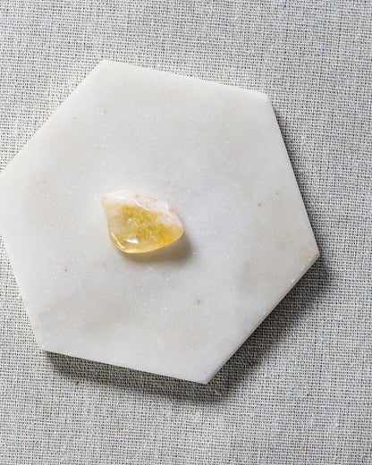 Citrine A Tumbled Gemstone