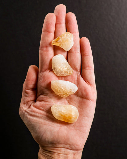 Citrine A Tumbled Gemstone