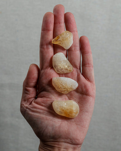 Citrine A Tumbled Gemstone