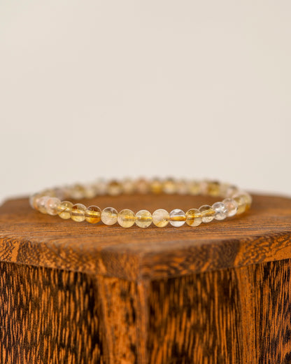 Natural Citrine Beaded Bracelet