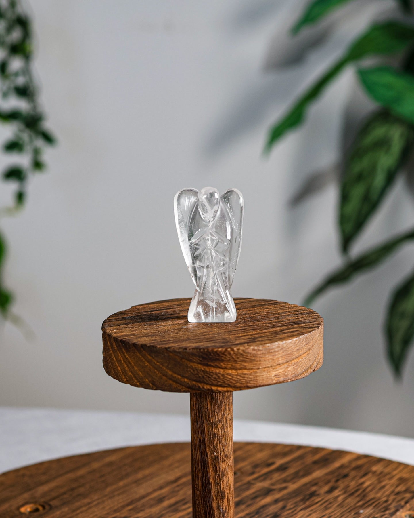 Clear Quartz Carved Angel