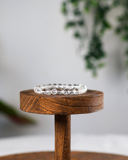 Clear Quartz  Beaded Bracelet