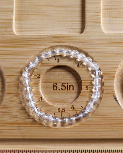 Clear Quartz  Beaded Bracelet